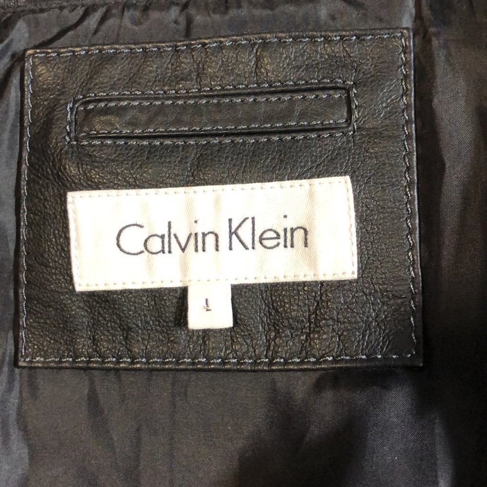 Calvin Klein Leather Jacket - Picture 11 of 15